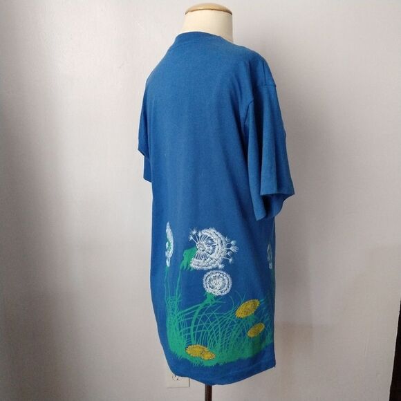 Vintage 1990s Dandelion Graphic T-Shirt Size L - Picture 2 of 7